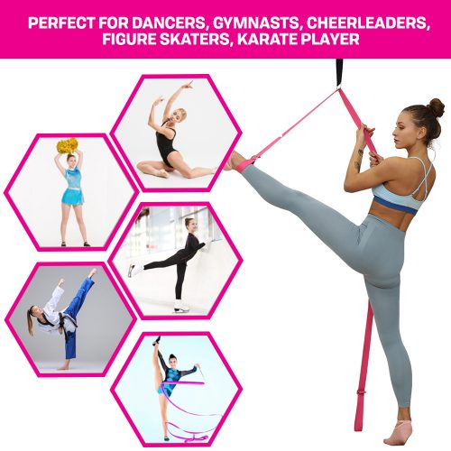 Leg Stretch Band - To Improve Leg Stretching - Easy Install on Door -  Perfect Home Equipment For Ballet, Dance And Gymnastic Exercise Flexibility