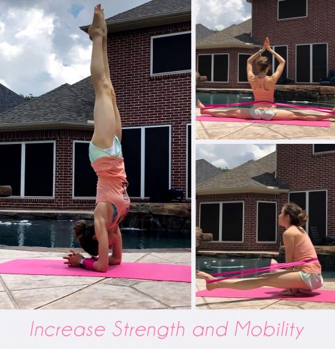 TTolbi Pink Stretch Bands for Dancers