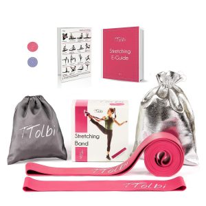 TTolbi Pink Stretch Bands for Dancers